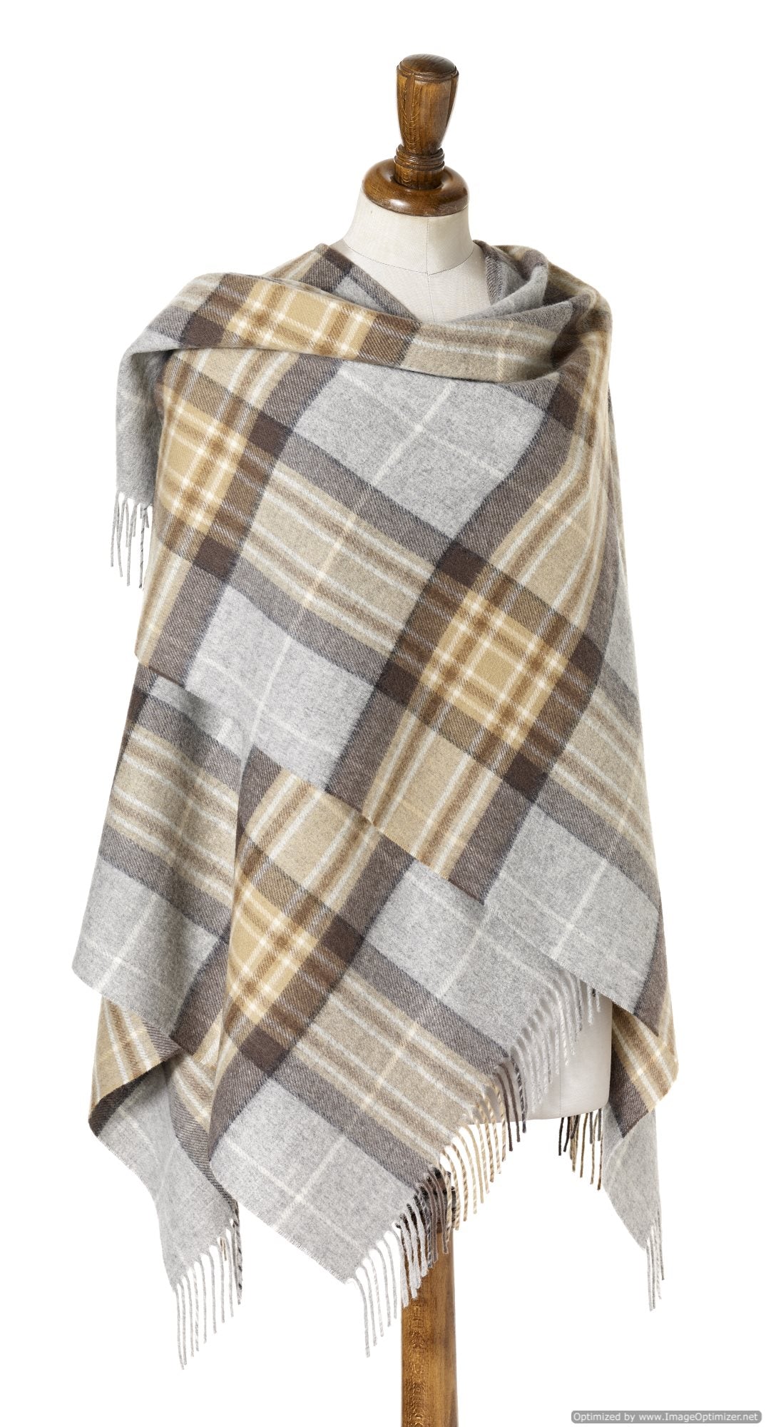 Bronte Ruana Bronte by Moon - Lambswool Wrap - Made in England-Clan McKellar Tartan