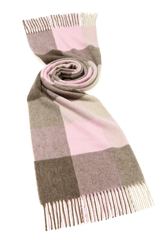 Wrap - Stole - Shawl - Sledmore - Pink/Fawn