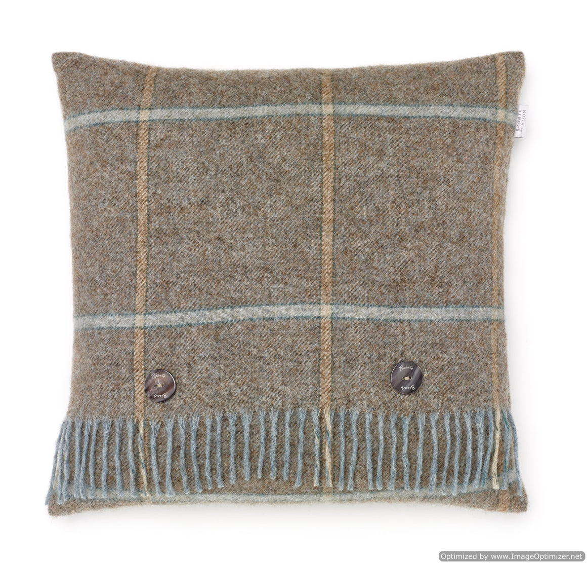 Shetland Quality - Pure New Wool - Pillow - Kingham - Eau de Nil