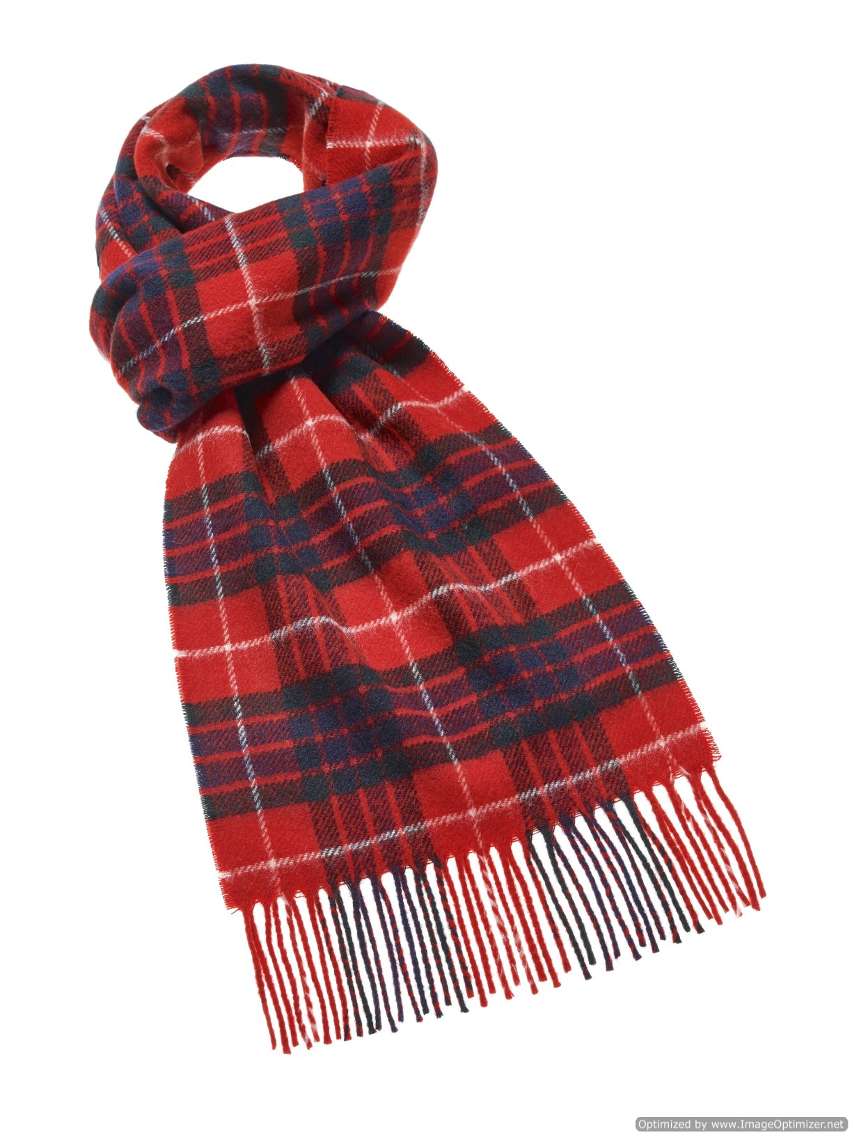 Tartan Red Fraser Scarf - Main Image