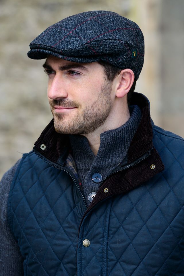 Trinity Tweed Flat Caps, Collection A, Made in Ireland, Unisex