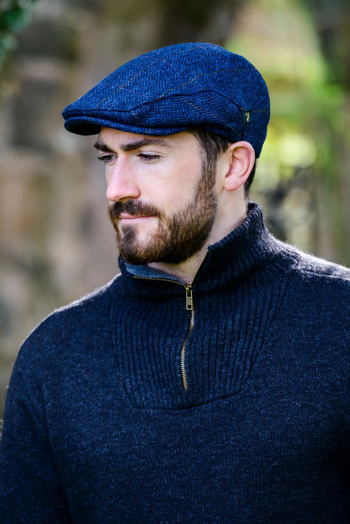 Trinity Tweed Flat Caps, Collection A, Made in Ireland, Unisex